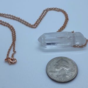 Clear quartz pendant